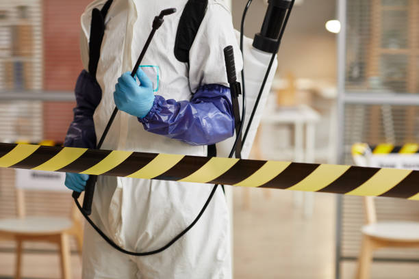 Professional Biohazard Cleanup technician working in Secaucus, NJ